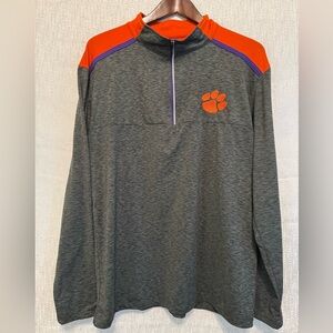 Clemson Tigers Men's Large Colosseum 1/4 Zip Pullover Lightweight NCAA ACC